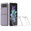 Kép 2/2 - Tok, Clear, műanyag hátlap, szilikon kerettel, Samsung Galaxy Z Flip 4 5G, átlátszó