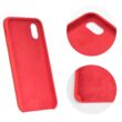 Tok, erősített szilikon hátlap, Apple Iphone 13 Pro Max (6,7"), piros