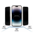 Képernyővédő, betekintésgátlós ütésálló üvegfólia, PRIVACY, Apple Iphone 14 Pro Max (6,7"), full size 5D, fekete, prémium minőség
