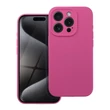 Kép 1/2 - Tok, 2mm Silicone, Apple Iphone 12 (6,1"), erősített szilikon hátlapvédő, kameravédővel, rózsaszín