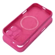 Kép 2/2 - 2mm Silicone, Apple Iphone 15 Pro (6,1"), szilikon hátlapvédő, MAGSAFE kompatibilis, kameravédővel, rózsaszín