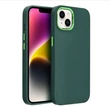 Kép 1/2 - Tok, Frame, Apple Iphone 14 Pro (6,1"), erősített hátlap, szilikon kerettel, zöld
