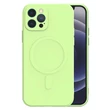Kép 1/2 - Tok, MagSilicone, szilikon hátlap, Apple Iphone 13 (6,1"), világoszöld