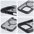 Kép 2/2 - Tok, Neo, keményített hátlapvédő, szilikon kerettel, MagSafe kompatibilis, Apple Iphone 16 (6,1"), fekete