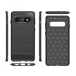 Tok, carbon szilikon hátlap, Samsung Galaxy A9 (2018) A920, fekete