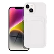 Kép 1/2 - Tok, Card erősített szilikon hátlap, kártyatartóval, Samsung Galaxy A54 4G / 5G, fehér
