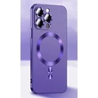 Kép 1/3 - Tok, MagSilicone, szilikon hátlap, kameravédő lencsével, Apple Iphone 14 Pro (6,1"), lila