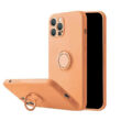 Tok, Silicone RING, mágneses szilikon hátlap, gyűrűs ujjtartóval, Apple Iphone 13 Mini (5,4"), narancssárga