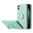 Tok, Silicone RING, mágneses szilikon hátlap, gyűrűs ujjtartóval, Apple Iphone 13 Pro (6,1"), menta zöld