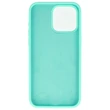 Kép 2/2 - Tok, erősített szilikon hátlap, Apple Iphone 13 (6,1"), menta zöld