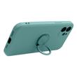 Tok, Silicone RING, mágneses szilikon hátlap, gyűrűs ujjtartóval, Apple Iphone 14 Pro (6,1"), zöld