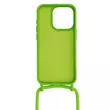 Tok, Strap Silicone, Apple Iphone 13 (6,1"), szilikon hátlapvédő, állítható pánttal, minta 1, zöld