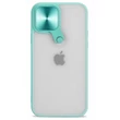 Kép 1/2 - Tok, Tel Protect CYCLOPS, Apple Iphone 7 / 8 / SE (2020 / 2022), keményített átlátszó hátlap, kameravédővel, menta zöld szilikon kerettel 