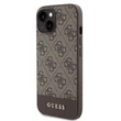 Kép 1/2 - Tok, Guess /GUHMP15SG4GLBR/, 4G Stripe MagSafe, Apple Iphone 15 (6,1"), barna