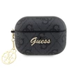 Kép 1/2 - Tok, Guess /GUAP2G4GSMK/, Airpods Pro 2, 4G Script PC / PU Charm, fekete