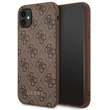 Kép 1/2 - Tok, Guess /GUHCN61G4GFBR/, 4G Metal Gold Logo, Apple Iphone 11 (6,1"), barna