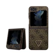 Kép 1/2 - Tok, Guess /GUHCZF5P4TDPW/, PU Leather Triangle, Samsung Galaxy Z Flip 5, barna