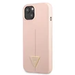 Kép 1/2 - Tok, Guess /GUHCP13MSLTGP/, Silicone Line Triangle, Apple Iphone 13 (6,1"), rózsaszín