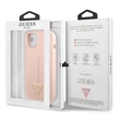 Kép 2/2 - Tok, Guess /GUHCP13MSLTGP/, Silicone Line Triangle, Apple Iphone 13 (6,1"), rózsaszín