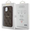 Kép 2/2 - Tok, Guess /GUHMP15LG4GFRW/, PU Leather 4G Colored Ring MagSafe, Apple Iphone 15 Pro (6,1”), barna