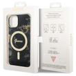 Tok, Guess /GUHMP13XHTMRSK/, Marble IML, MagSafe Compatible, Apple Iphone 13 Pro Max (6,7"), fekete