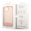 Tok, Guess /GUHCP14SHGCOP/, PC/TPU Camera Outline Translucent, Apple Iphone 14 (6,1"), rózsaszín