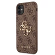 Kép 1/2 - Tok, Guess /GUHCP15L4GMGBR/, PU 4G Metal Logo, Apple Iphone 15 Pro (6,1"), barna