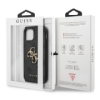 Tok, Guess /GUHCP12M4GMGGR/, PU 4G Metal Logo, Apple Iphone 12 / 12 Pro (6,1"), szürke