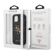 Tok, Guess /GUHCP15L4GMGGR/, PU 4G Metal Logo, Apple Iphone 15 Pro (6,1"), szürke