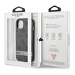 Tok, Guess /GUHCP13SP4SNK/, PU 4G Stripe, Apple Iphone 13 Mini (5,4"), szürke