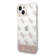 Kép 1/2 - Tok, Guess /GUHCP14SHG4MHP/, PC/TPU Peony Glitter Script Logo, Apple Iphone 14 (6,1"), rózsaszín