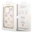 Kép 2/2 - Tok, Guess /GUHCP14LHTPPTH/, PC/TPU Peony Glitter, Apple Iphone 14 Pro (6,1"), átlátszó