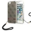 Kép 1/2 - Tok, Guess /GUOHCP14SH4STW/, Print Strap, Apple Iphone 14 (6,1"), barna