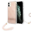 Kép 1/2 - Tok, Guess /GUOHCP14SH4STP/, Print Strap, Apple Iphone 14 (6,1"), rózsaszín