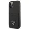 Kép 1/2 - Tok, Guess /GUHCP13MPSATPK/, Saffiano Double Card dupla kártyatartóval, Apple Iphone 13 (6,1"), fekete