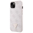 Kép 1/2 - Tok, Guess /GUHCPSE4P4TDPP/, PU 4G Strass Triangle Metal Logo, Apple Iphone 16e, rózsaszín