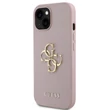 Kép 1/2 - Tok, Guess /GUHCP15SPGT4MBP/, PU Grained 4G Metal Logo, Apple Iphone 15 (6,1"), rózsaszín
