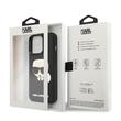 Tok, Karl Lagerfeld /KLHCP13SKH3DBK/, Apple Iphone 13 Mini (5,4"), 3D Karl Head, fekete