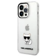 Kép 1/2 - Tok, Karl Lagerfeld /KLHCP14LCTTR/, Apple Iphone 14 Pro (6,1"), Choupette Logo, átlátszó