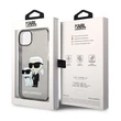 Kép 2/2 - Tok, Karl Lagerfeld /KLHCP14LHNKCTGK/, Apple Iphone 14 Pro (6,1"), IML Glitter Karl and Choupette NFT, fekete átlátszó