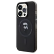 Kép 1/2 - Tok, Karl Lagerfeld /KLHMP15SHFCKNOK/, Apple Iphone 15 (6,1"), IML Ikonik MagSafe Compatible, fekete