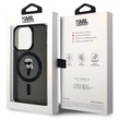 Kép 2/2 - Tok, Karl Lagerfeld /KLHMP15SHFCKNOK/, Apple Iphone 15 (6,1"), IML Ikonik MagSafe Compatible, fekete