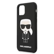 Kép 1/2 - Tok, Karl Lagerfeld /KLHCN61SLFKBK/, Apple Iphone 11 (6,1"), Iconic Silicone, fekete