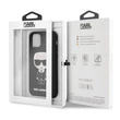 Kép 2/2 - Tok, Karl Lagerfeld /KLHCN61SLFKBK/, Apple Iphone 11 (6,1"), Iconic Silicone, fekete
