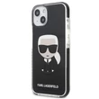 Kép 1/2 - Tok, Karl Lagerfeld /KLHCP13MTPEIKK/, Apple Iphone 13 (6,1"), Iconik Karl, fekete