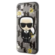 Kép 1/2 - Tok, Karl Lagerfeld /KLHCP13MPMNFIK1/, Apple Iphone 13 (6,1"), Ikonik Flower, szürke