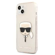 Kép 1/2 - Tok, Karl Lagerfeld /KLHCP13SKHTUGLGO/, Apple Iphone 13 Mini (5,4"), Karl Head, csillogó arany