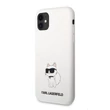 Kép 1/2 - Tok, Karl Lagerfeld /KLHCN61SNCHBCH/, Apple Iphone 11 (6,1"), Liquid Silicone Choupette NFT, fehér