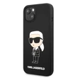 Kép 1/2 - Tok, Karl Lagerfeld /KLHCP13MSNIKBCK/, Apple Iphone 13 (6,1"), Liquid Silicone Ikonik NFT, fekete
