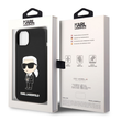 Tok, Karl Lagerfeld /KLHCP14SSNIKBCK/, Apple Iphone 14 (6,1"), Liquid Silicone Ikonik NFT, fekete